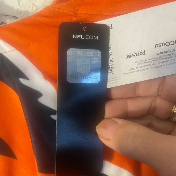 NWT FOCO NFL Team Reversible Oversized Sherpa Lined Hoodie Sweatshirt AOP Logo - Picture 3 of 10